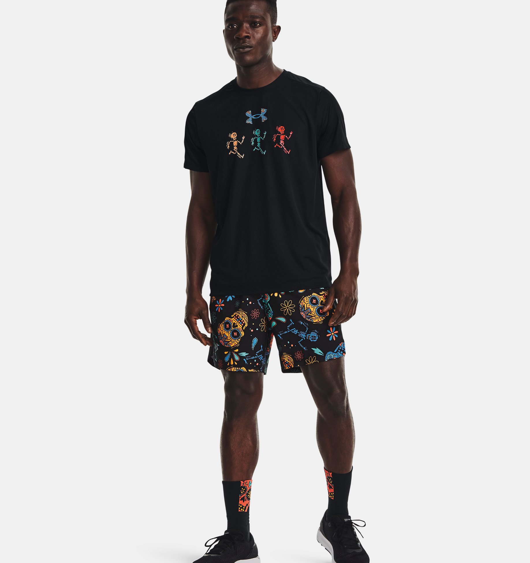 Men's UA Speed Stride Day Of The Dead Short Sleeve | Under Men's UA Speed Stride Day Of The Dead Short Sleeve | Under